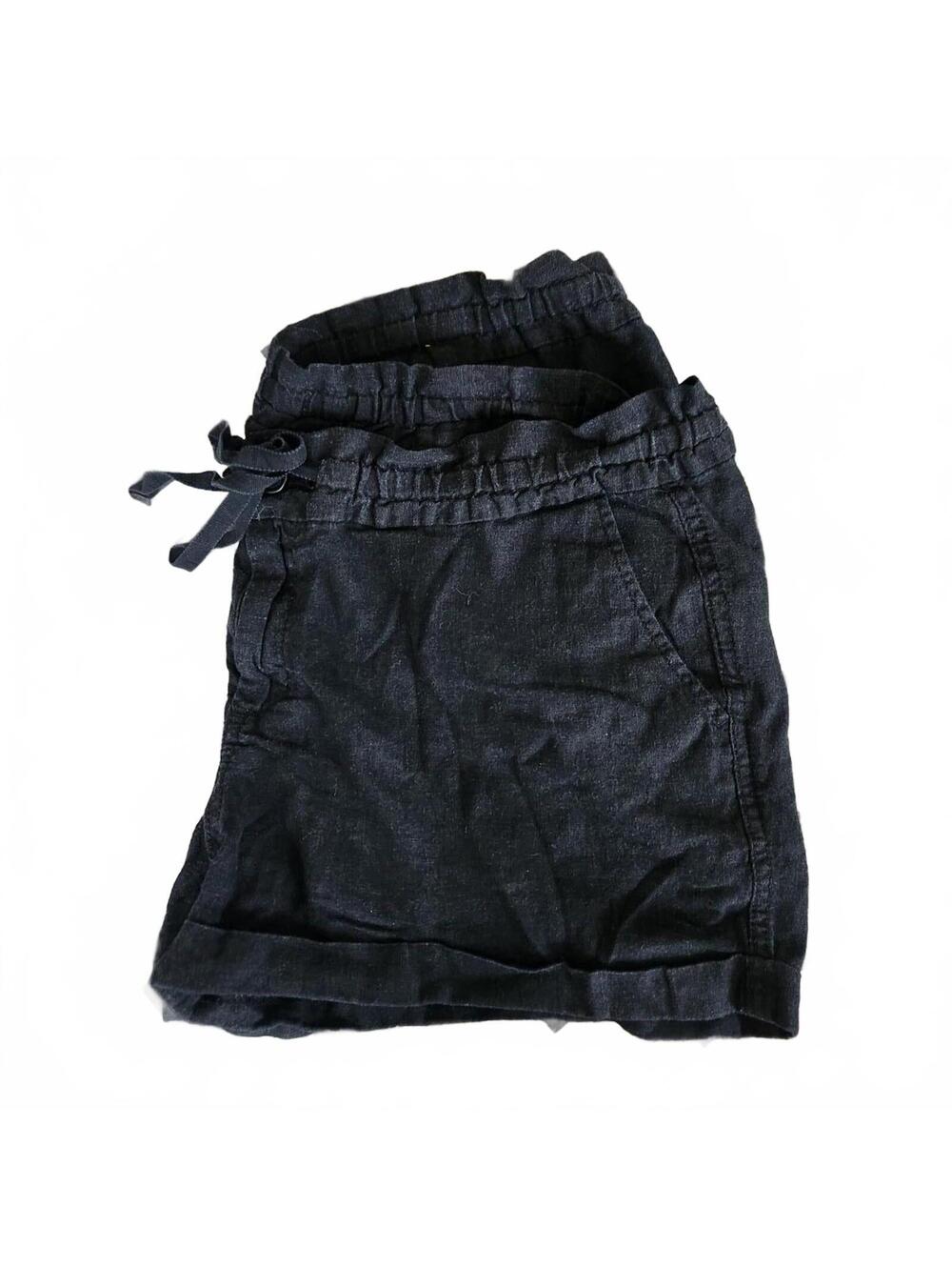Old Navy Black cuffed Linen Short